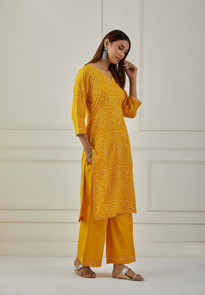 Peeliya Kurta Set