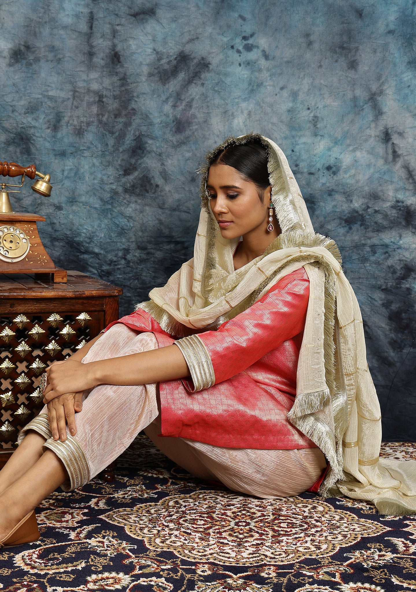 Gulabi Ghazal Kurta Set