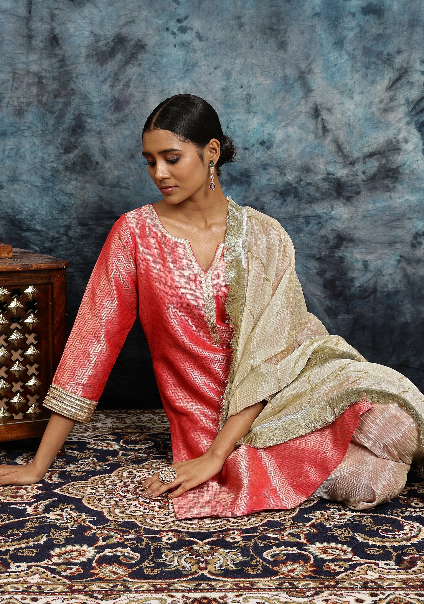 Gulabi Ghazal Kurta Set