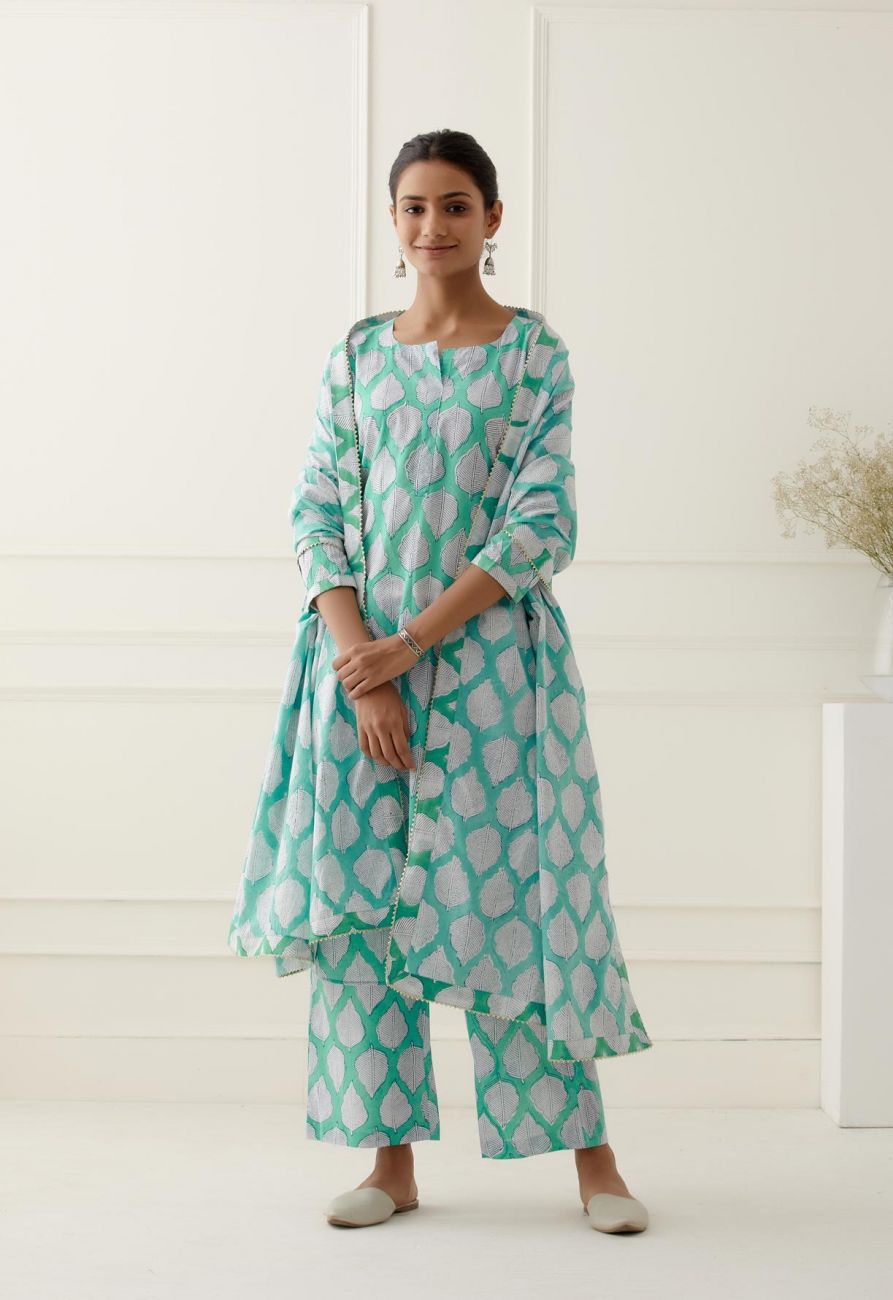 Coral Kurta Set